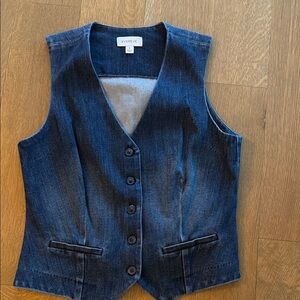 Evereve Classic Blue Denim Vest